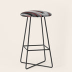 Off the Grid - Abstract - Gray, Black, Red Stool Gallery Image 1