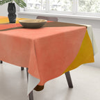 geometric autumn sun abstract Tablecloth Gallery Image 3