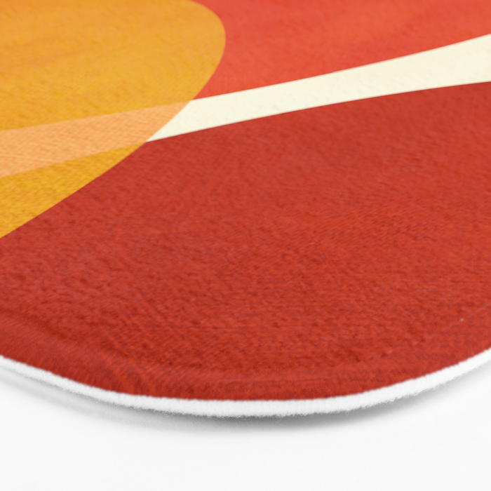 geometric autumn sun abstract Bath Mat Gallery Image 3