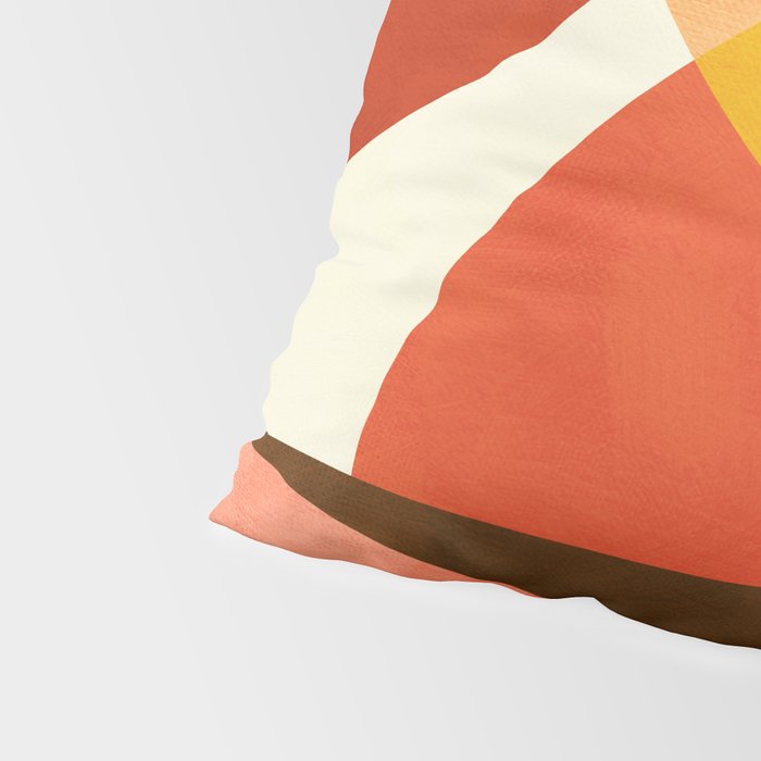 geometric autumn sun abstract Pillow Sham Gallery Image 4