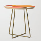 geometric autumn sun abstract Side Table Gallery Image 1