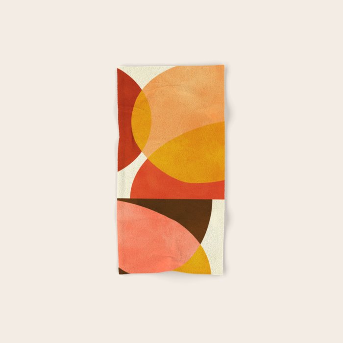 geometric autumn sun abstract Bath Towel Gallery Image 1
