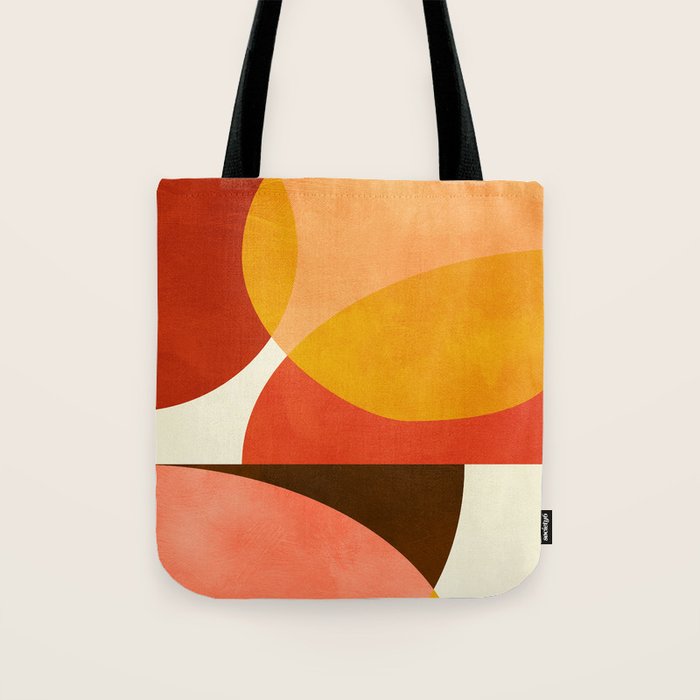 geometric autumn sun abstract Tote Bag Gallery Image 1
