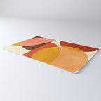 geometric autumn sun abstract Rug Gallery Image 3