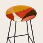 geometric autumn sun abstract Stool Gallery Image 2