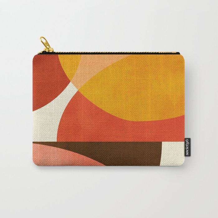 geometric autumn sun abstract Carry All Pouch Gallery Image 1