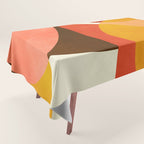geometric autumn sun abstract Tablecloth Gallery Image 1