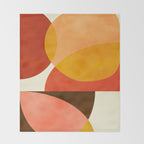 geometric autumn sun abstract Throw Blanket Gallery Image 2
