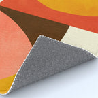 geometric autumn sun abstract Rug Gallery Image 4