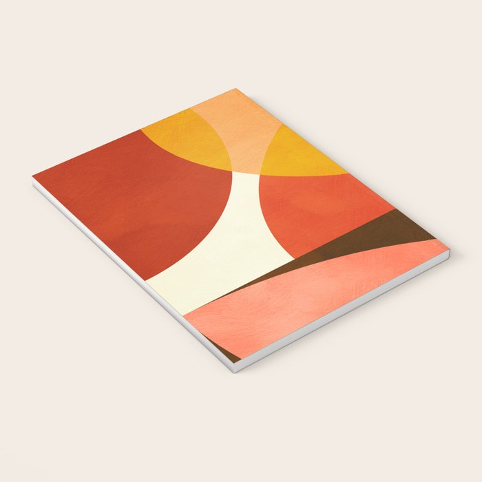 geometric autumn sun abstract Notebook Gallery Image 3