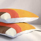 geometric autumn sun abstract Pillow Sham Gallery Image 3