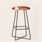 geometric autumn sun abstract Stool Gallery Image 1