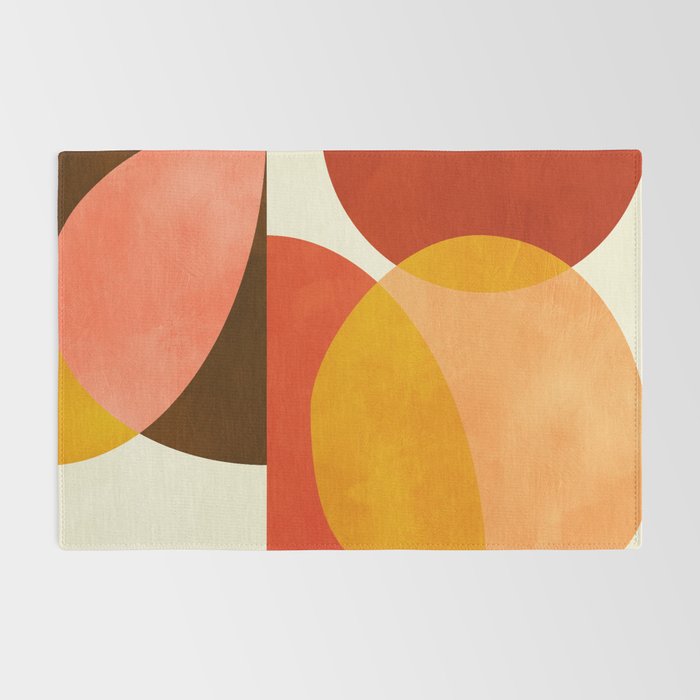 geometric autumn sun abstract Rug Gallery Image 2