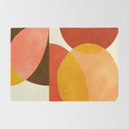 geometric autumn sun abstract Rug Gallery Image 2