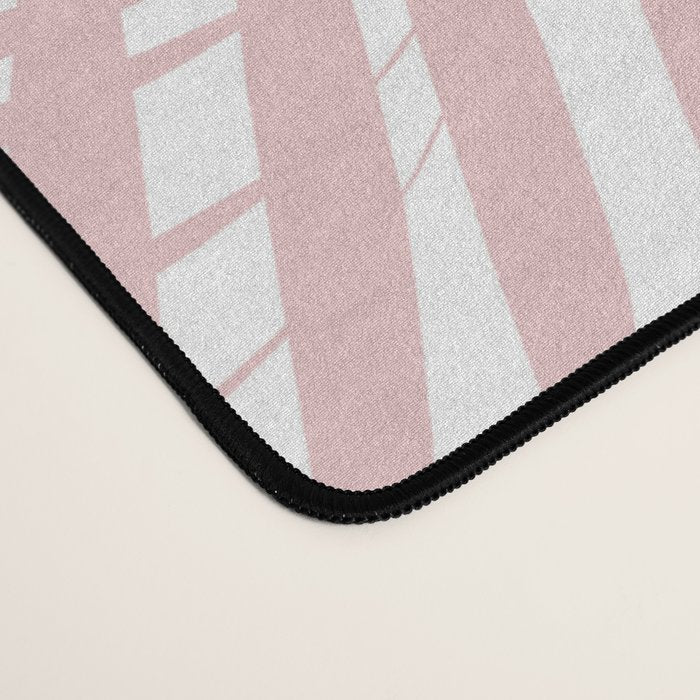 Blush Pink Palm Leaves Dream - Cali Summer Vibes #2 #tropical #decor #art #society6 Desk Mat Gallery Image 4