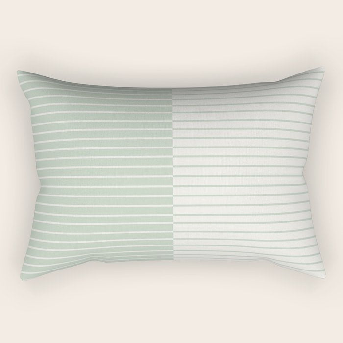 Color Block Lines XXIX Rectangular Pillow Gallery Image 2