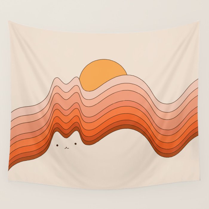 Cat Landscape 174 Wall Tapestry Gallery Image 4
