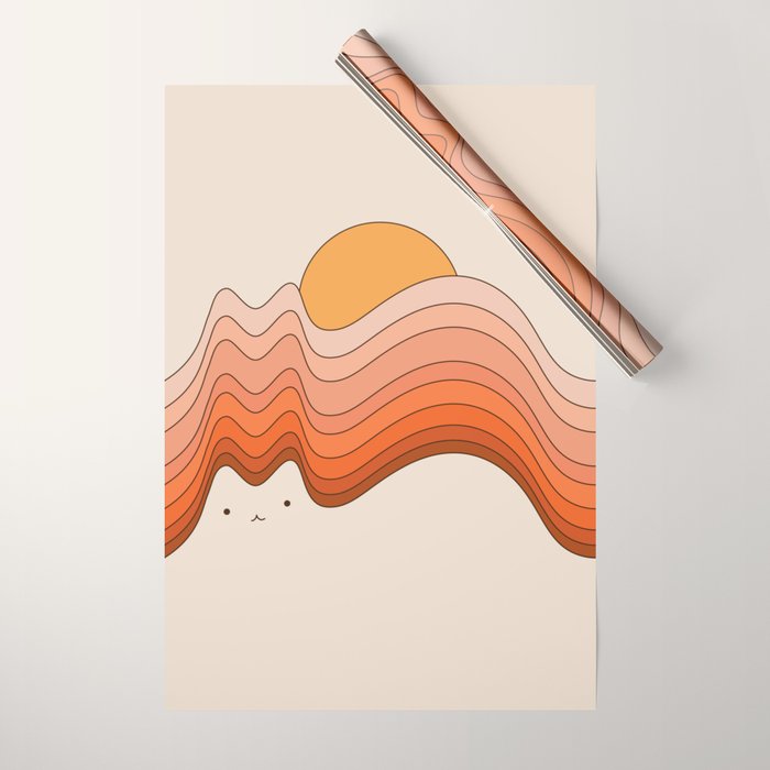 Cat Landscape 174 Wrapping Paper Gallery Image 1