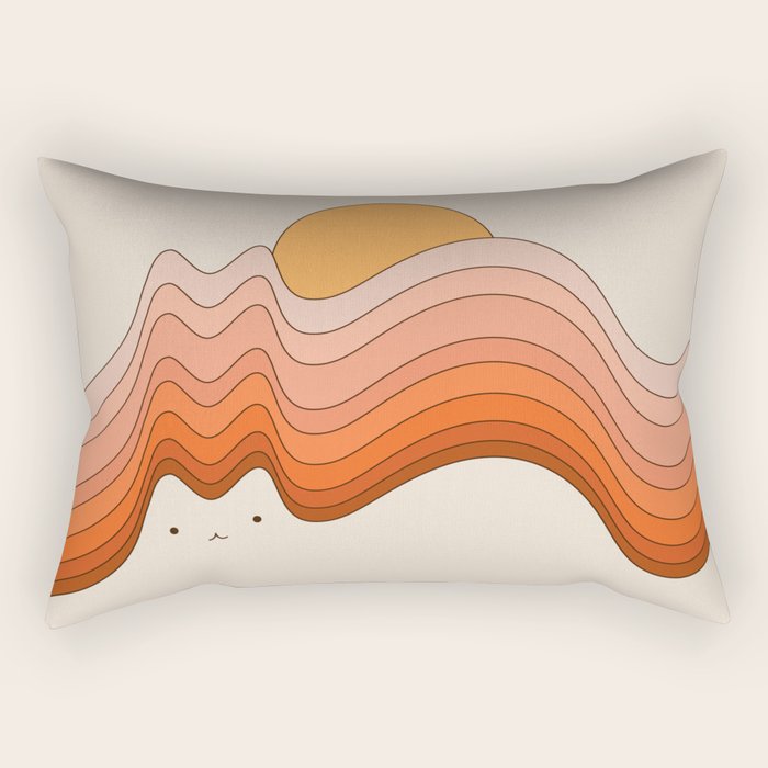 Cat Landscape 174 Rectangular Pillow Gallery Image 2