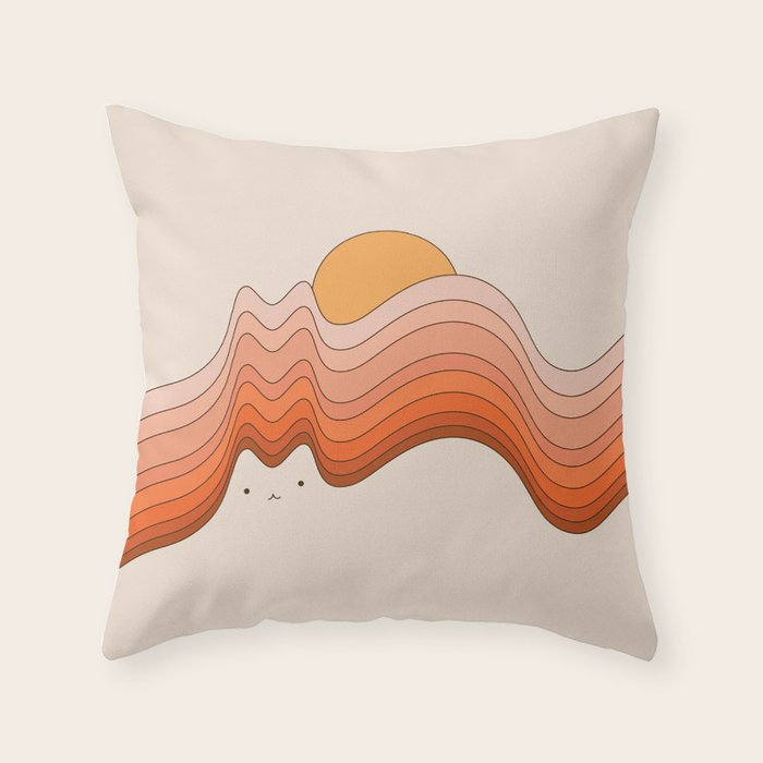 Cat Landscape 174 Throw Pillow Gallery Image 6
