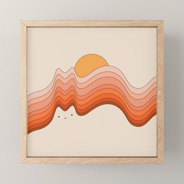 Cat Landscape 174 Mini Art Print Gallery Image 1