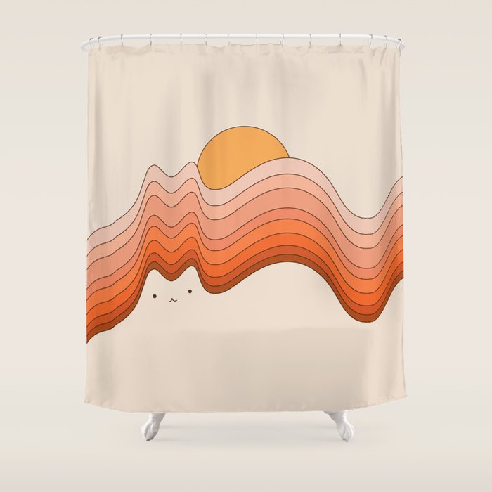 Cat Landscape 174 Shower Curtain Gallery Image 1