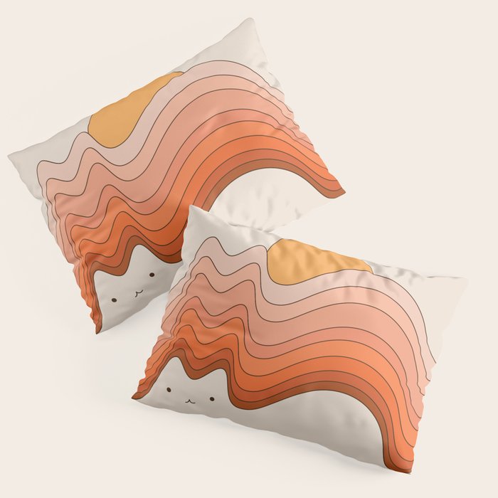 Cat Landscape 174 Pillow Sham Gallery Image 3