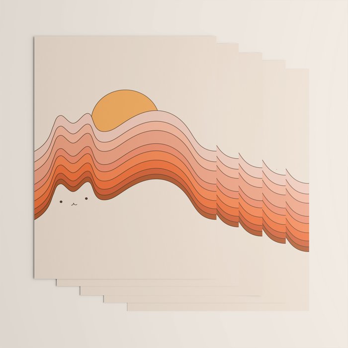 Cat Landscape 174 Wrapping Paper Gallery Image 3