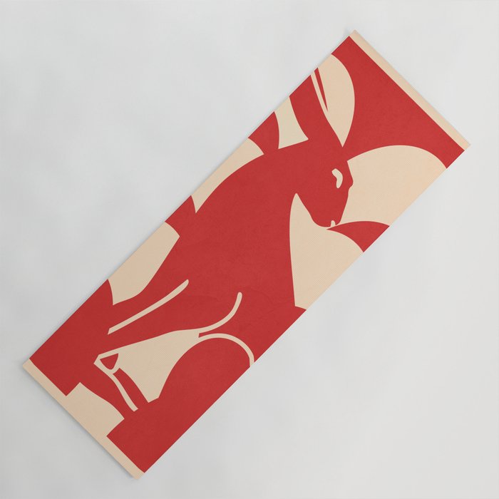 Minimalist Rabbit 4 Yoga Mat Gallery Image 1