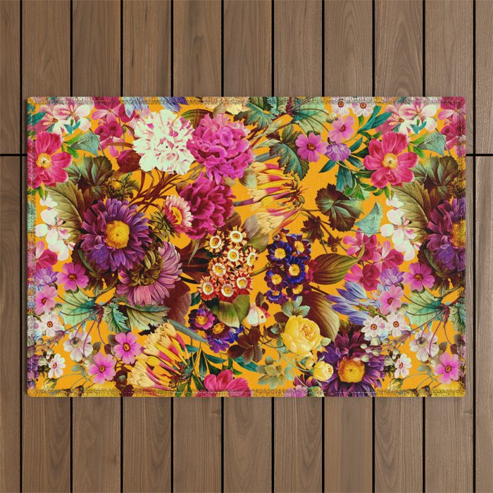 Multicolor Botanical Garden Outdoor Rug Gallery Image 1