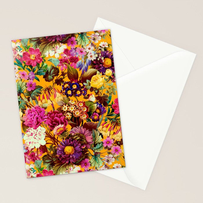 Multicolor Botanical Garden Stationery Card Gallery Image 2