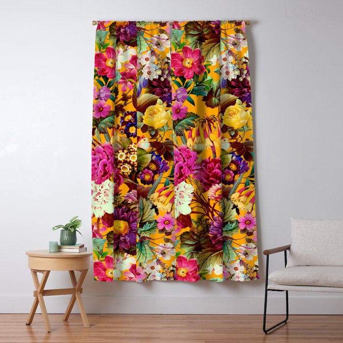 Multicolor Botanical Garden Window Curtain Gallery Image 5