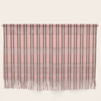 Classic Double Stripes Vertical Stripe Pattern Mocha Pink Wall Hanging Gallery Image 1