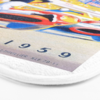 1959 24 Hours of Le Mans Race Poster Bath Mat Gallery Image 3
