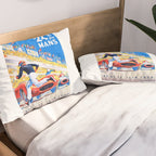 1959 24 Hours of Le Mans Race Poster Pillow Sham Gallery Image 2