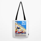 1959 24 Hours of Le Mans Race Poster Tote Bag Gallery Image 2
