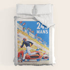 1959 24 Hours of Le Mans Race Poster Duvet Cover Gallery Image 6