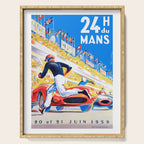 1959 24 Hours of Le Mans Race Poster Serving Tray Gallery Image 1