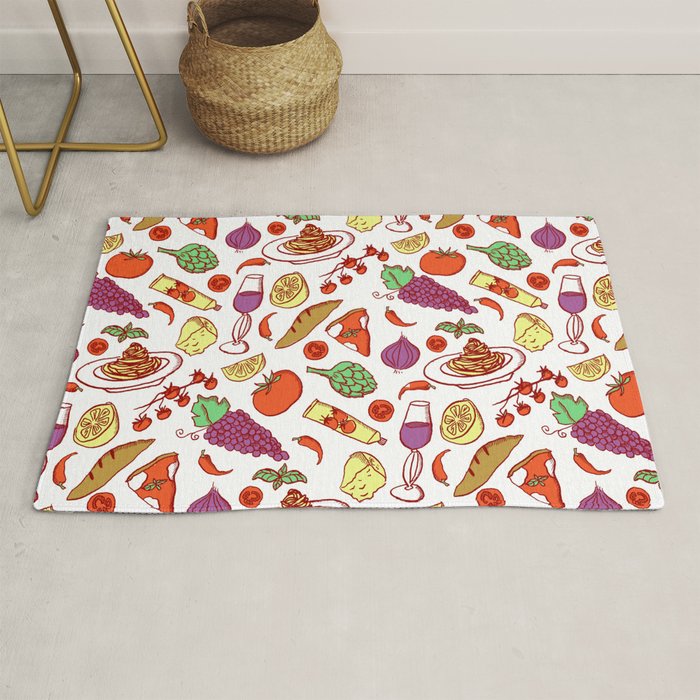 Retro 70s Italian Cucina Rug Gallery Image 1