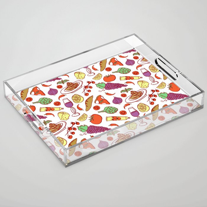 Retro 70s Italian Cucina Acrylic Tray Gallery Image 1