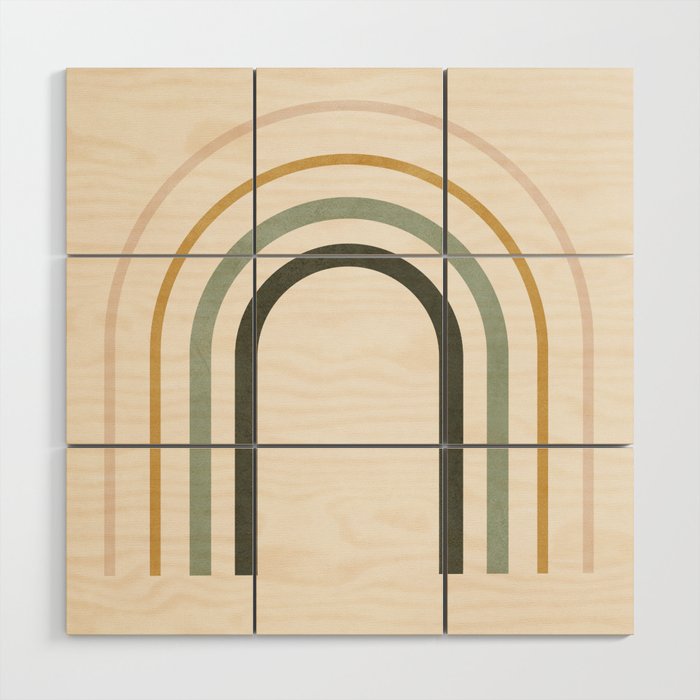 Minimal Geometric 50 Wood Wall Art Gallery Image 1