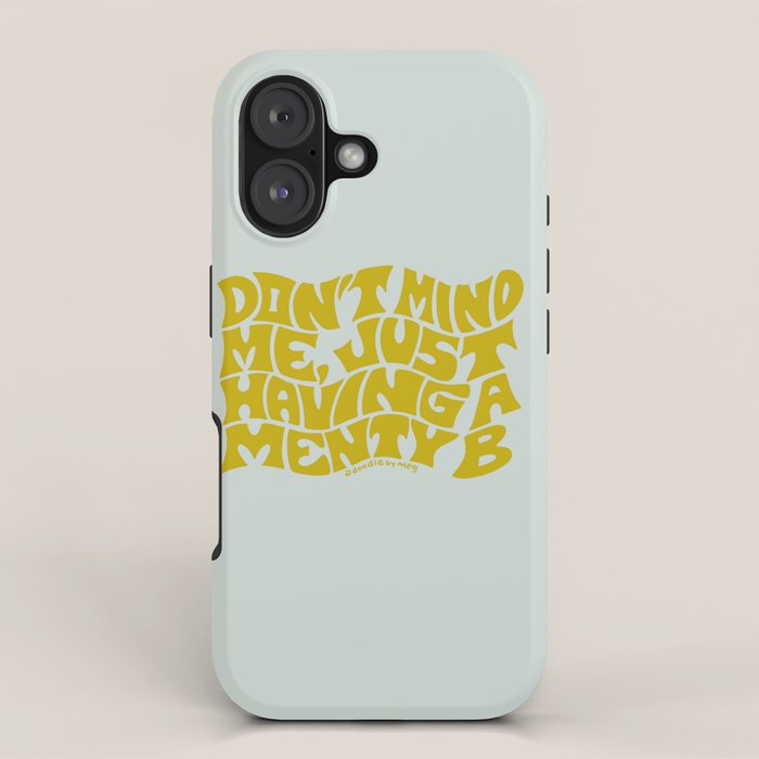 Don't Mind Me In Green iPhone Case Gallery Image 1