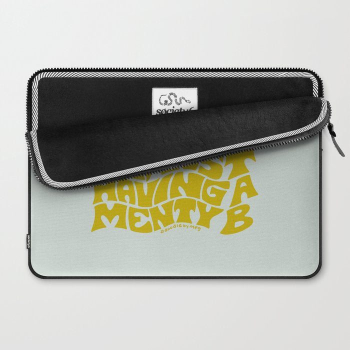 Don't Mind Me In Green Laptop Sleeve Gallery Image 2