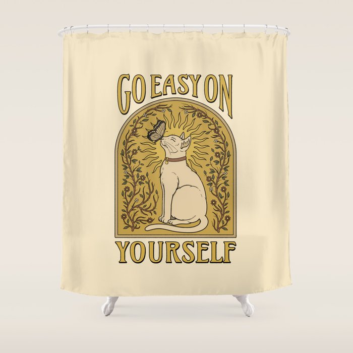 Go Easy on Yourself Shower Curtain Gallery Image 1