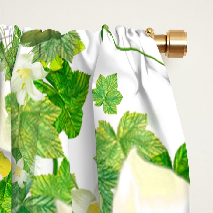 Watercolor Ivy Window Curtain Gallery Image 2
