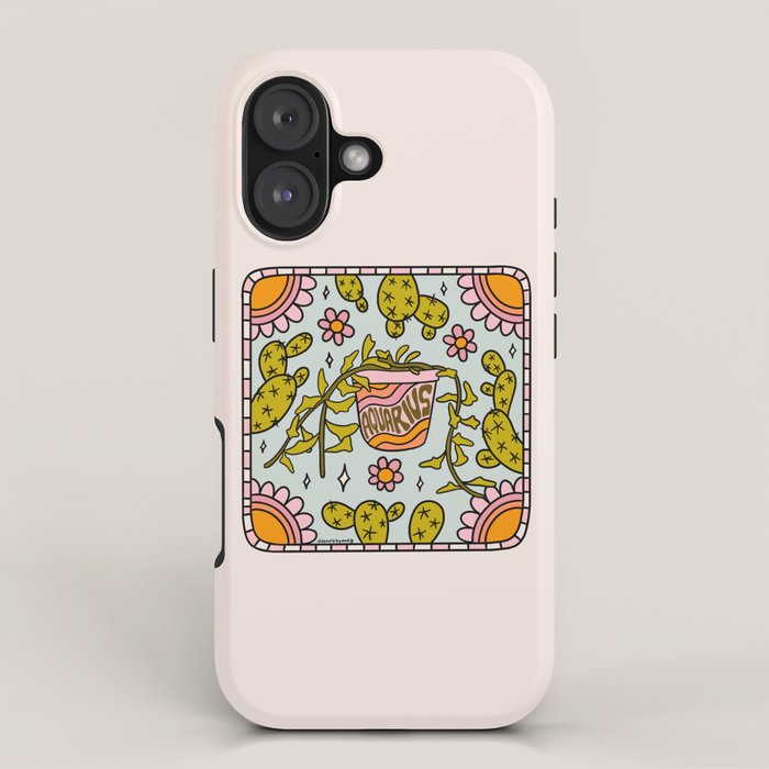 Aquarius Cactus iPhone Case Gallery Image 1