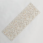 Hand Drawn Jacobean Floral - Apricot Sage Yoga Mat Gallery Image 1