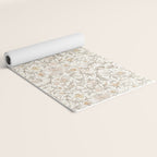 Hand Drawn Jacobean Floral - Apricot Sage Yoga Mat Gallery Image 2