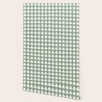Clovers XXXVII Sage Green Botanical Pattern Wallpaper Gallery Image 2