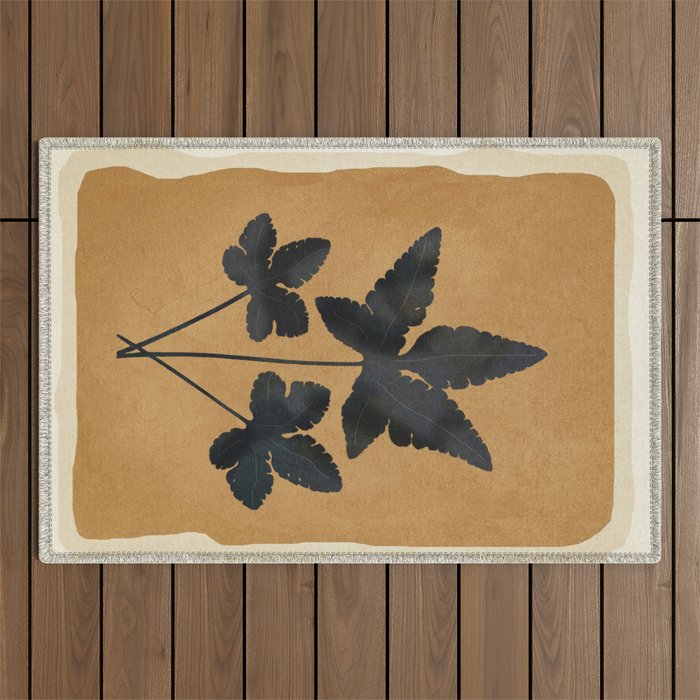 Leaf Design 8 Outdoor Rug Gallery Image 1